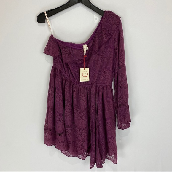 RAGA Laney Lace One-Shoulder Mini Dress - Picture 3 of 5